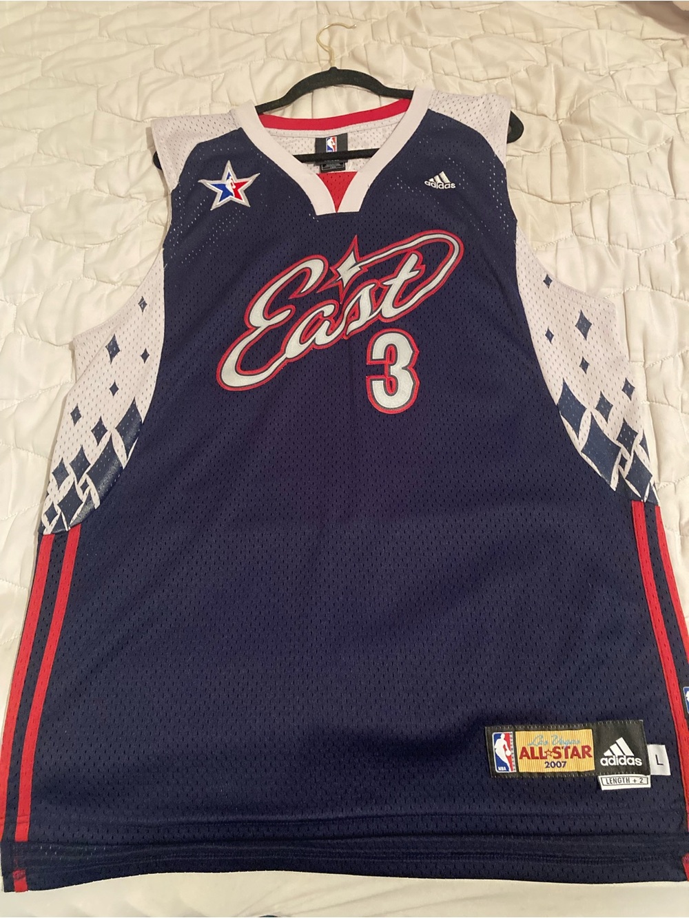 Dwayne Wade 2007 NBA All-Star jersey size: L